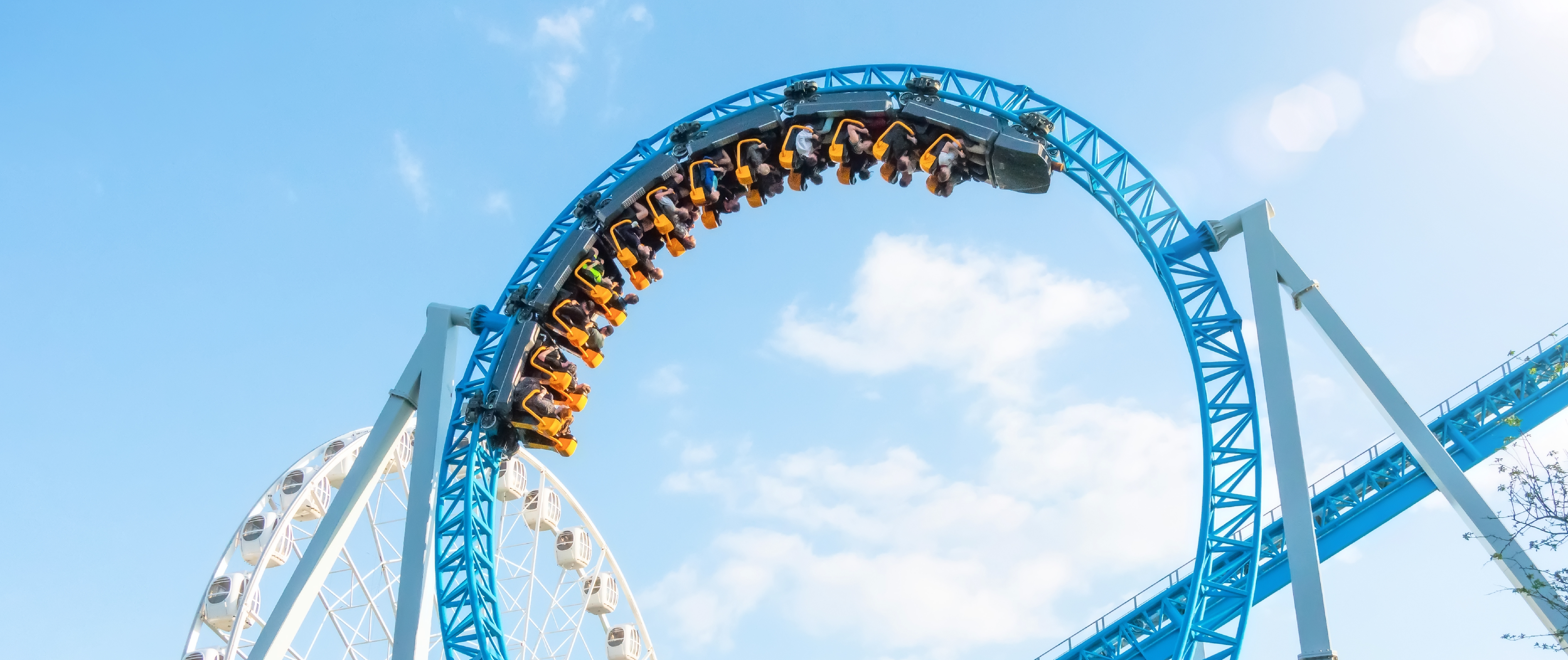 Image of people on a rollercoaster