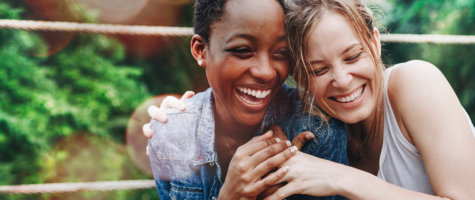 Image of two women bonding