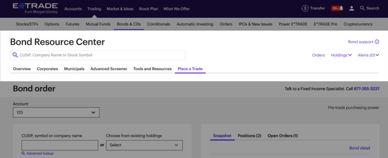 Snapshot of bond resource center