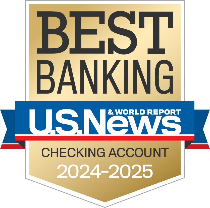 Best Banking Checking Account 2025 accolade from U.S. News and World Report
